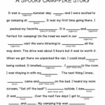 A Spooky Story Campfire Mad Libs Printable Printable Mad Libs