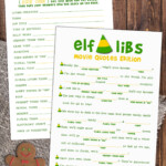 Buddy The Elf Mad Libs Christmas Movie Party Game Printable C100