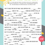 Camping Mad Libs Free Printable Printable Templates