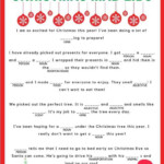 Christmas Mad Libs Christmas Printables Kids Christmas Mad Libs