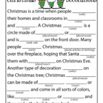 Christmas Mad Libs Printable Happiness Is Homemade Christmas Mad