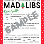 Christmas Mad Libs Printable Savvy Nana