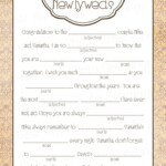 Customizable Wedding Advice Mad Libs I Love These We Could Put