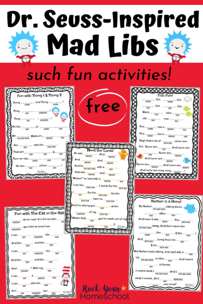 Dr Seuss Inspired Mad Libs 5 Free Fabulous Ways To Have Learning Fun