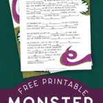 FREE MONSTER MAD LIBS PRINTABLE Crafts Mad In Crafts In 2021