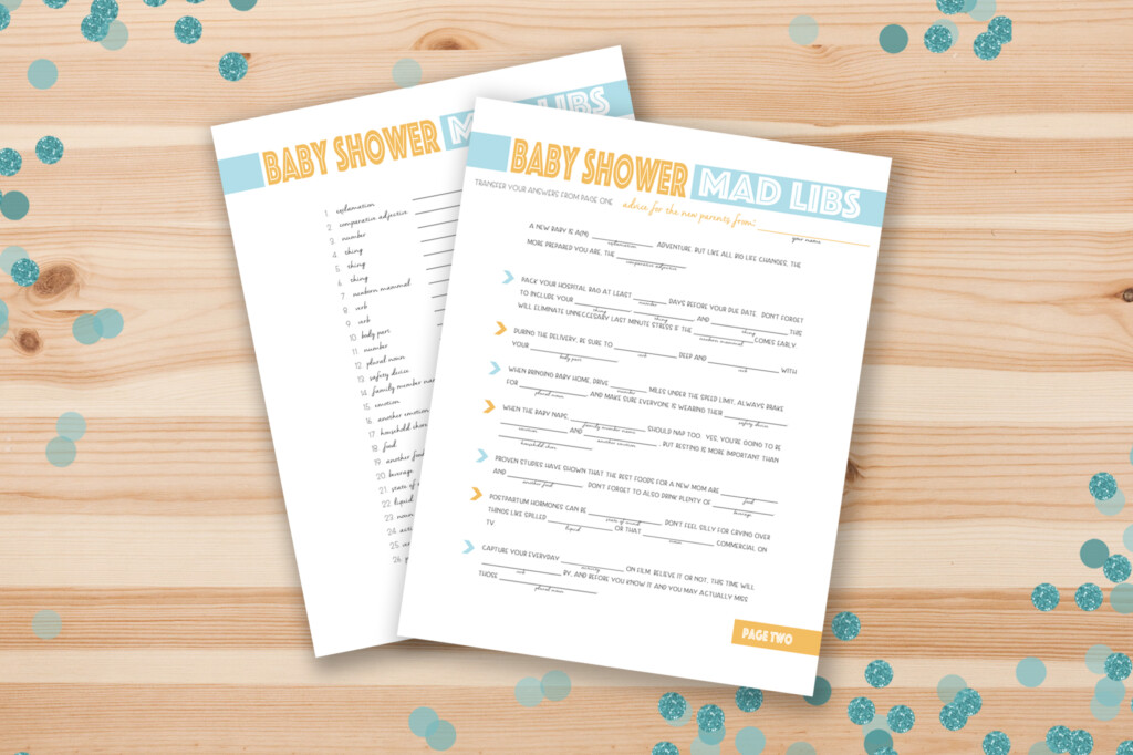 Free Printable Baby Shower Mad Libs Project Nursery