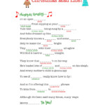 Free Printable Christmas Song Mad Libs Printable Form Templates And