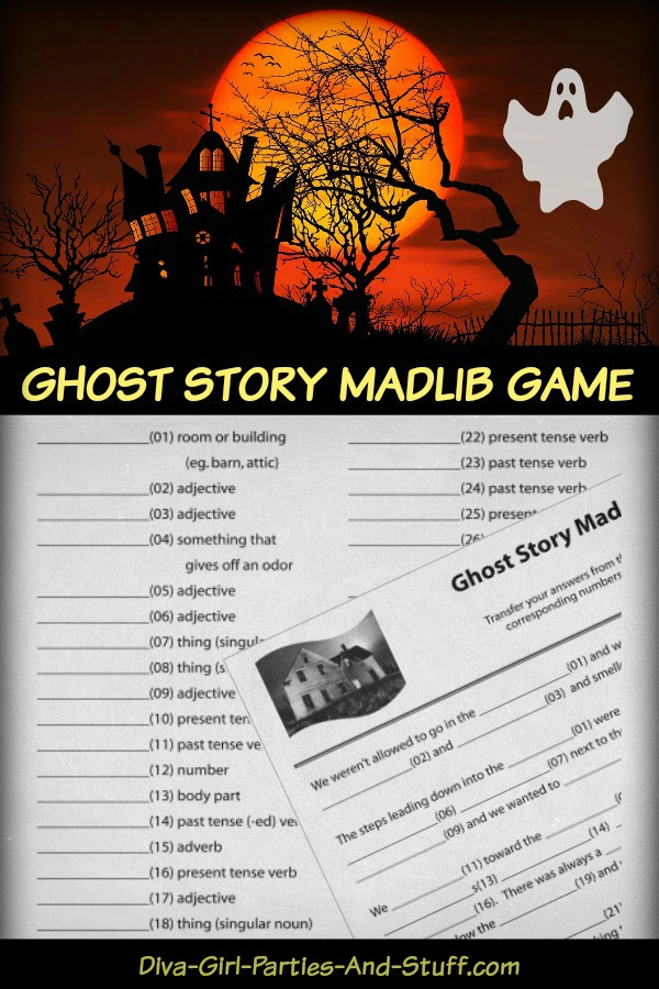 Ghost Story Mad Lib Game