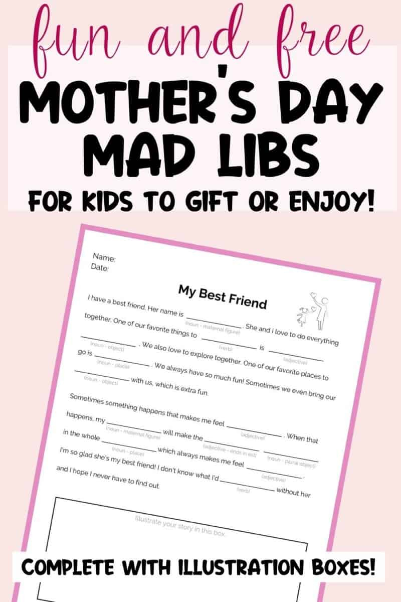 Mad Libs For Kids Mothers Dya Printable Free 2022 Printablemadlibs