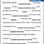 Mad Libs NFL Edition Korked Bats