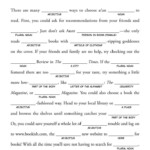 Mad Libs Printable Free