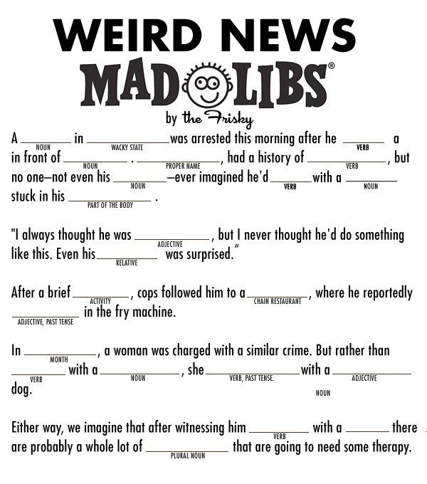 Pin On Madlibs