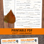 Printable Mad Libs Halloween Story For Kids Tweens Teens Ghost