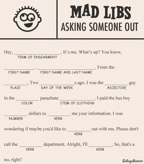 Printable Mad Libs Mad Libs For Adults Funny Mad Libs