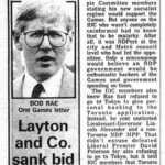 Toronto Sun Mad Libs 1996 Olympic Bid Edition
