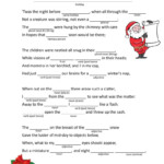 Twas The Night Before Christmas Mad Lib 2022 Printablemadlibs