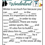 Winter Ad Libs Fill In The Blanks Stories Kids Mad Libs Funny