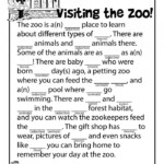 Zoo Mad Libs Worksheets 99Worksheets