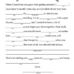 14 Free Fun And Printable Wedding Mad Libs Wedding Mad Libs