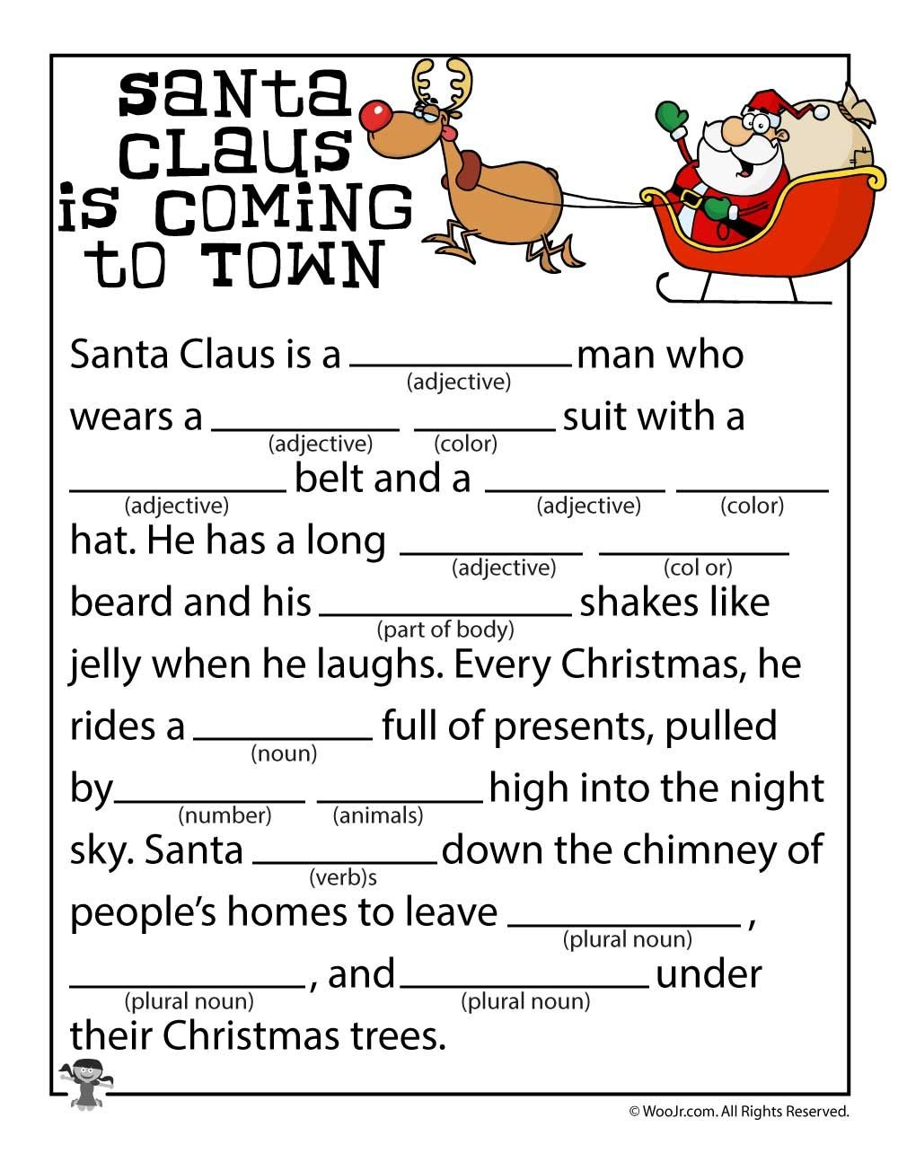 Christmas Mad Libs 2023 Printablemadlibs