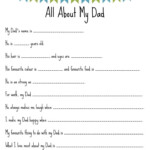 Father s Day Mad Libs Free Printables Day Work Diy Father