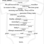 Free Mad Lib Template 18 Fun Wedding Mad Libs KittyBabyLove