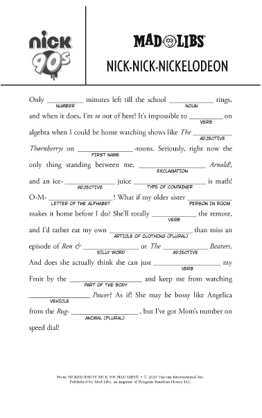 Free Mad Lib Template Printable Mad Libs For Crafters Favecrafts Com 