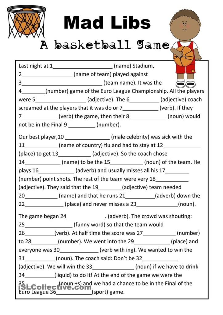 Free Printable Printable Mad Libs Free Printable Templates