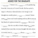 GRAD LIBS Graduation Mad Libs Etsy