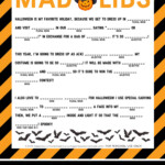 Halloween Mad Libs Printable Free Printable World Holiday