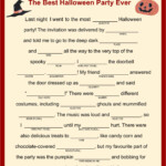 Halloween Mad Libs Printable Printable Word Searches