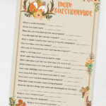 Hilarious Baby Shower Mad Libs Printable Advice Cards Press Print
