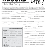 Mad Libs For Elementary Students