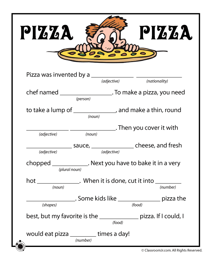 Mad Libs Movie Script Printable 2022 Printablemadlibs Printable 