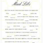 Mommy To Bee Baby Shower Mad Libs Bee Baby Shower Baby Shower Mad