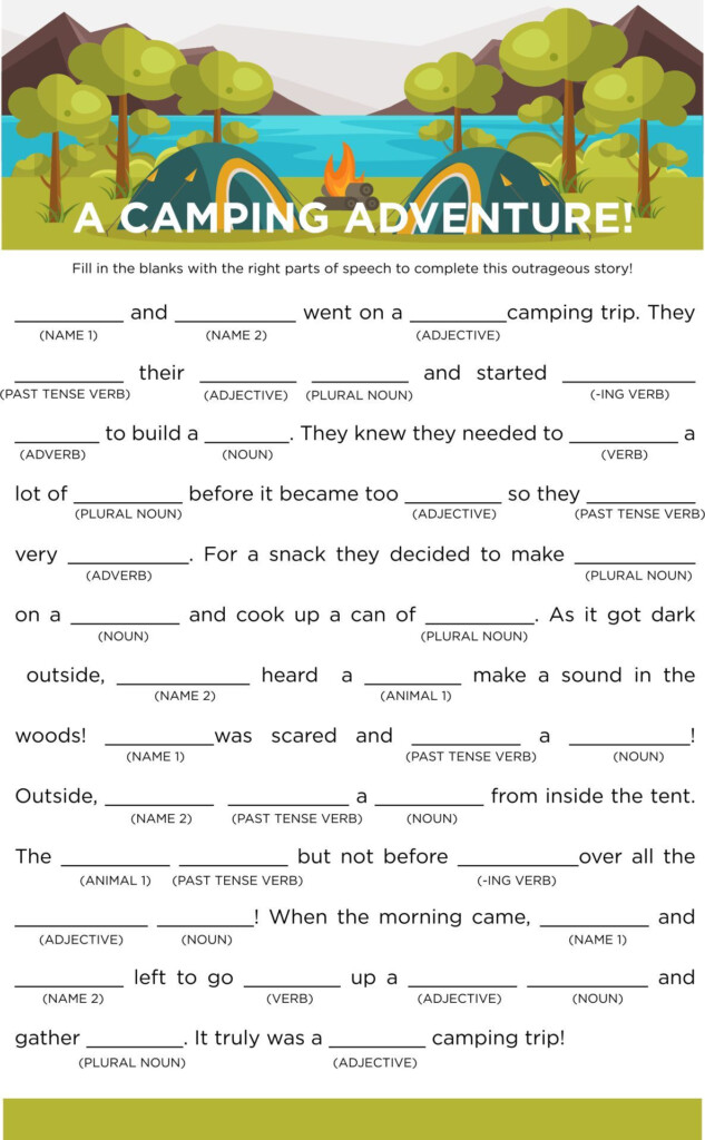 Pin On Camping Activities For Kids