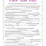 Printable Baby Shower Mad Lib Fun Baby Shower Mad Libs Baby Shower