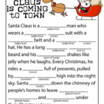Santa Claus Is Coming To Town Mad Libs Christmas Activities Santa