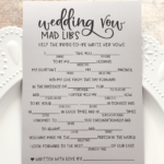 Wedding Vow Mad Libs Free Printable Printable Word Searches