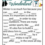 Winter Mad Libs Printable Printable Word Searches